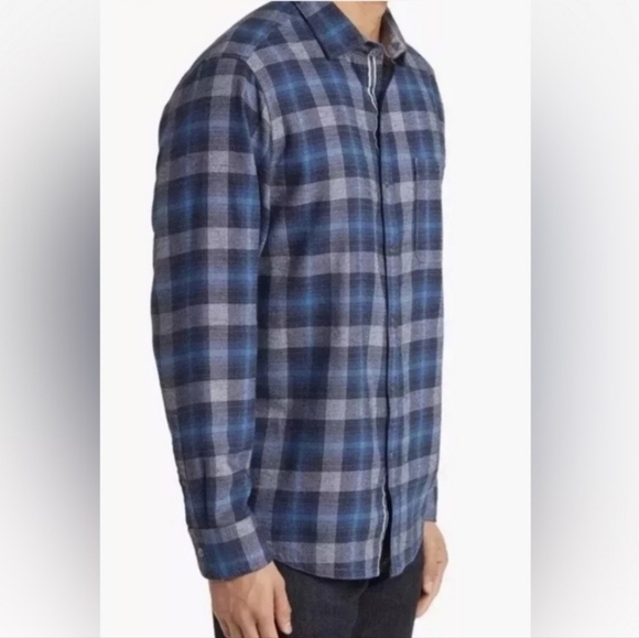 NWT TOMMY BAHAMA  Canyon Beach Flannel Cozy Check Men’s XXL Teal Bay Blue Color - Picture 16 of 16